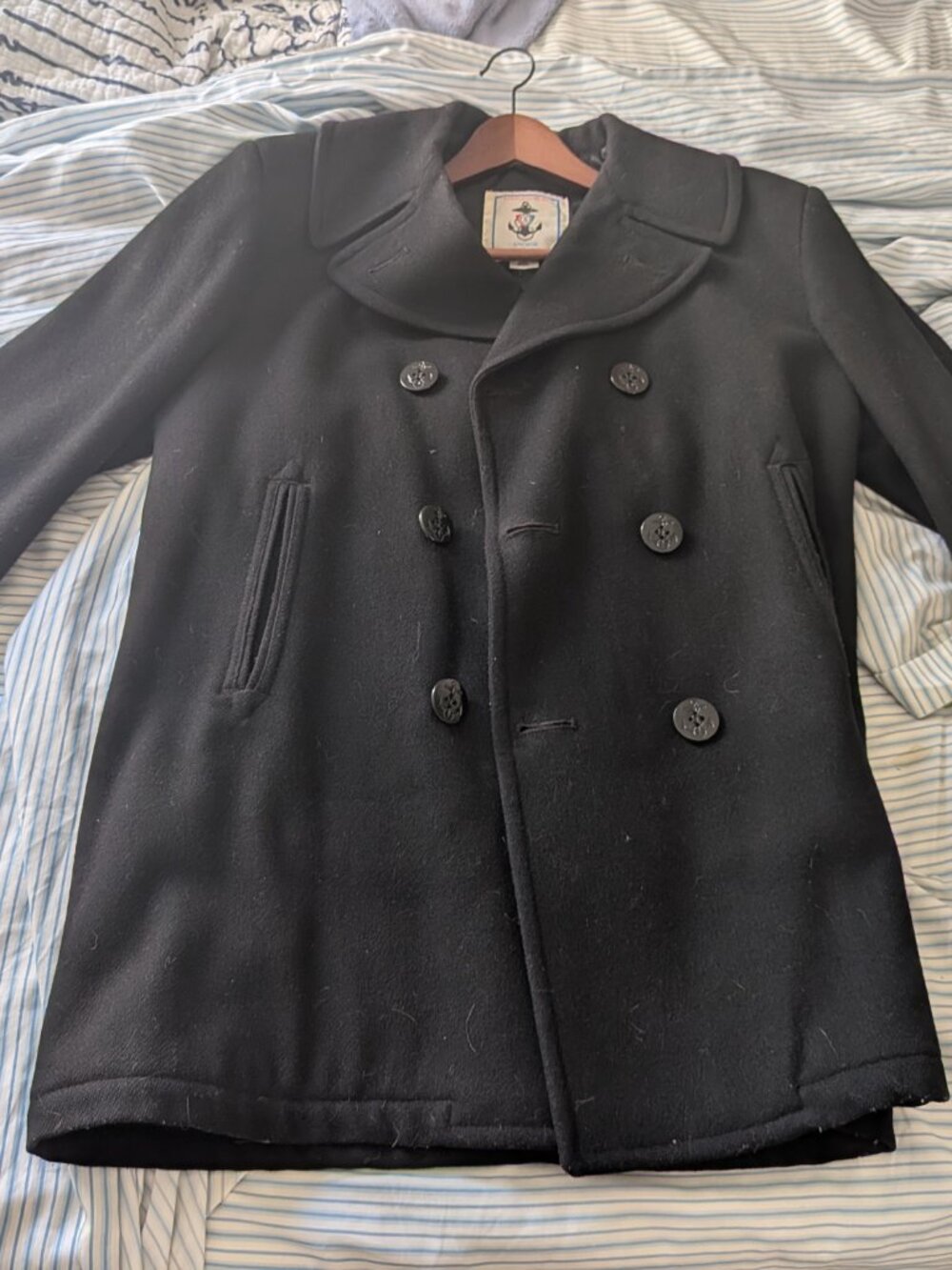 Sterlingwear Anchor Collection Peacoat Men's 40L